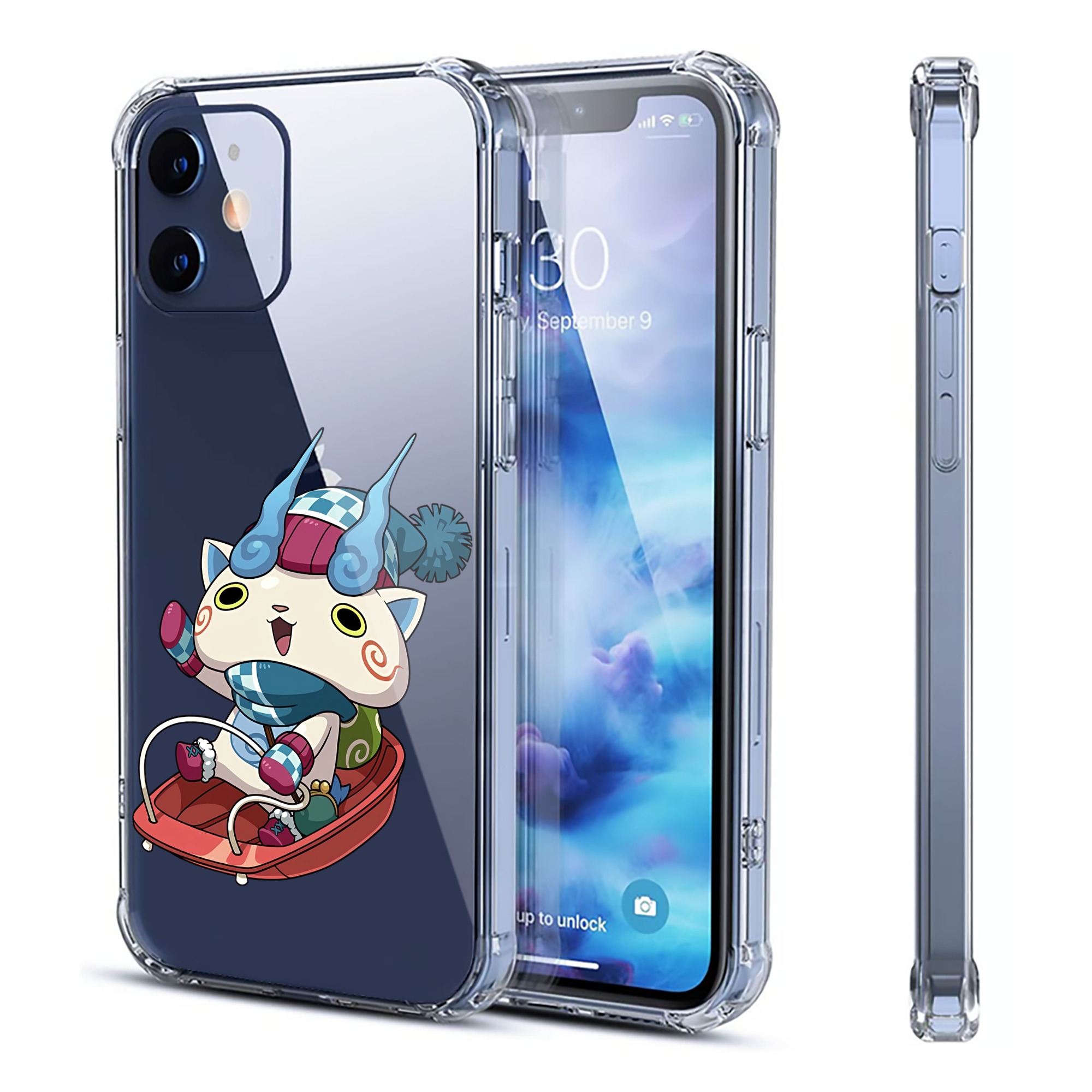 （画像用） 妖怪ウォッチ Yo-kai Watch 【iPhone 12シリーズ対応】透明スマホケース（クリアソフトケース）